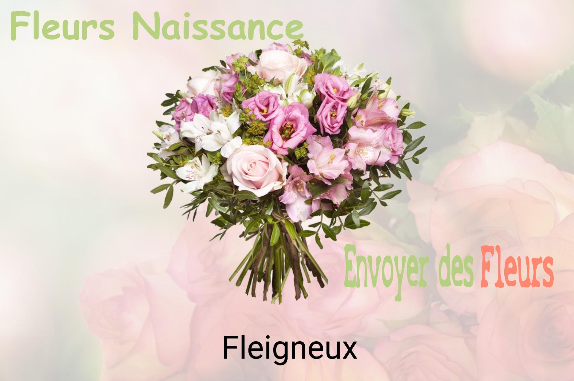 Bouquet de fleurs de naissance livré à Fleigneux